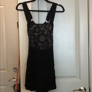XS For Love & Lemons Open Back Black Jumper/Romper